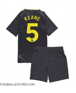 Günstige Everton Michael Keane #5 Auswärts Trikotsatzt Kinder 2024-25 Kurzarm (+ Kurze Hosen)